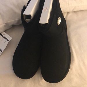 Brand New Black UGG boots with care kit